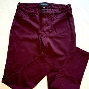 Liverpool Womans Jeans Dark Purple Jacqueline Jegging Pants Size 6/28